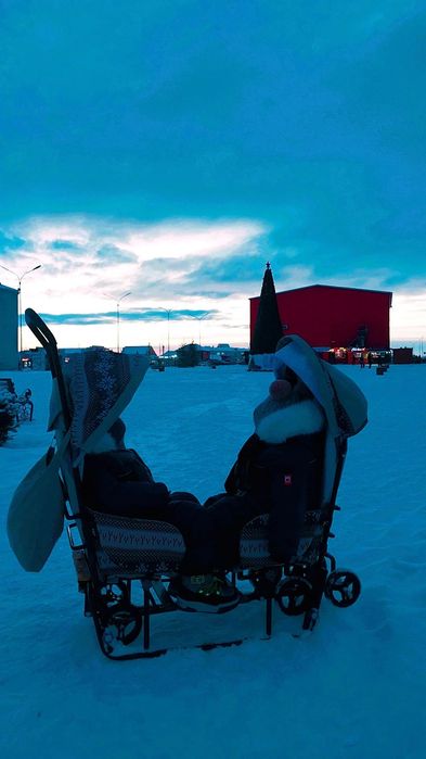 Продам санки для двойни