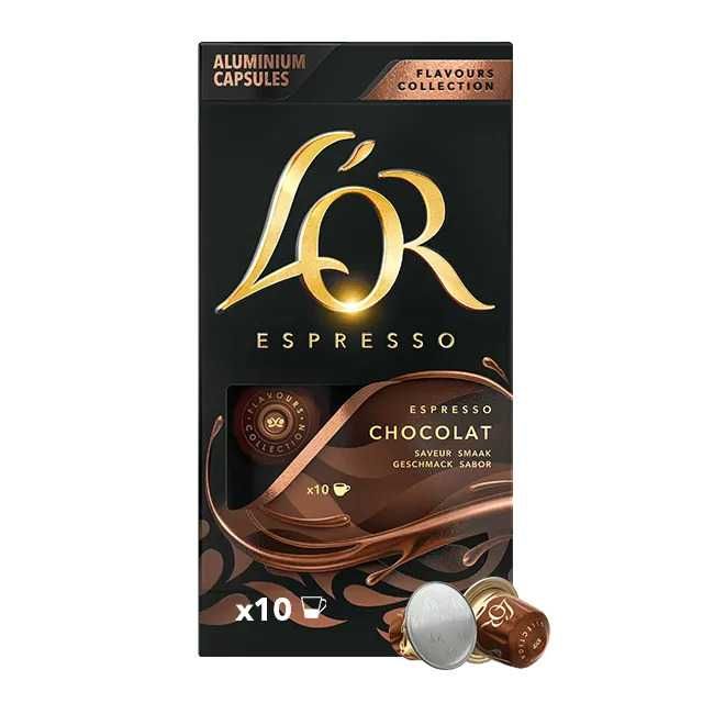 кафе L'OR Espresso CHOCOLAT 10бр капсули внос Италия видове