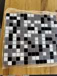 Mozaic Meriva negru gri alb 11mp