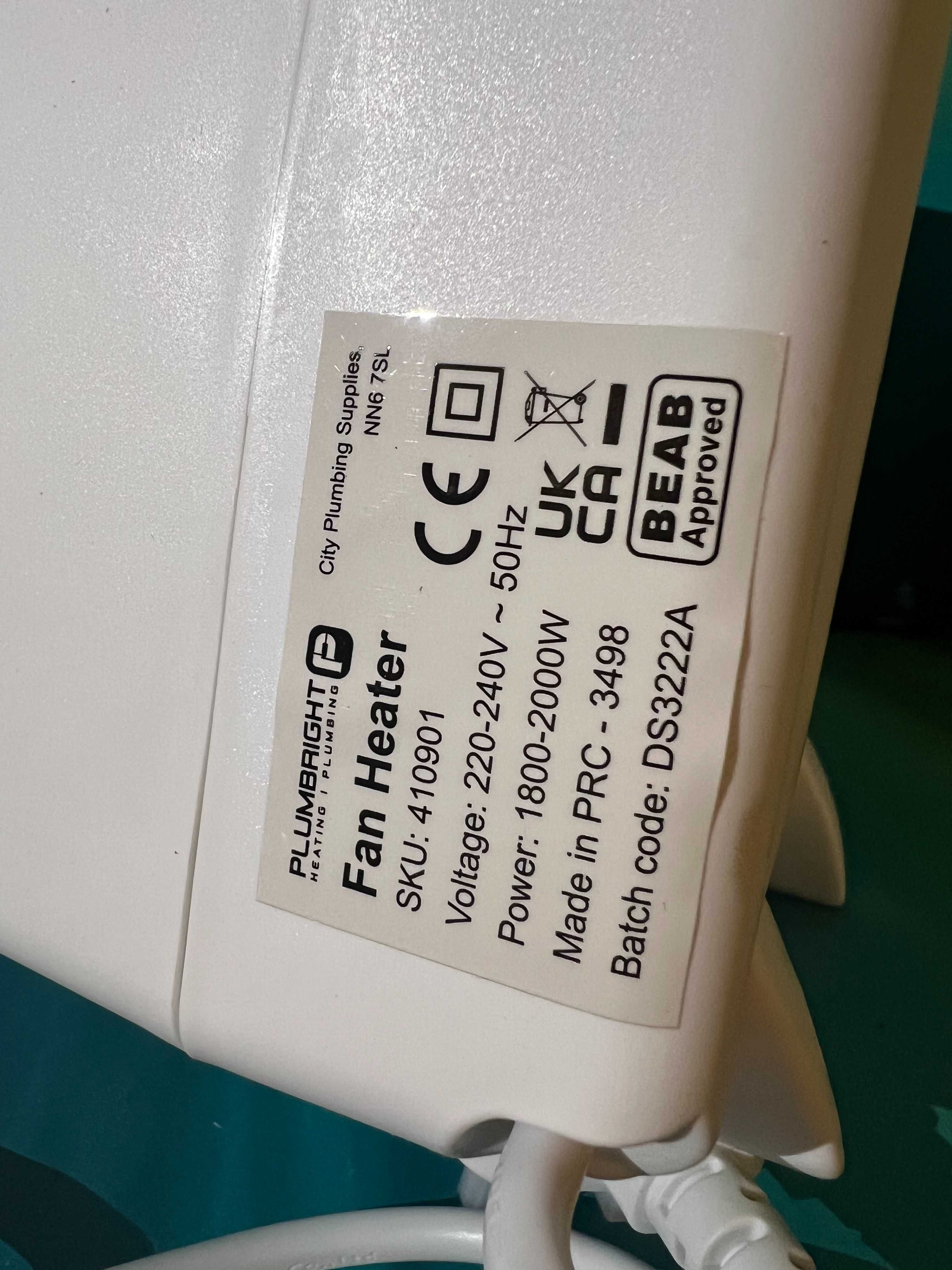 /ПРОМОЦИЯ/ Вентилаторна печка PLUMBRIGHT 2kW