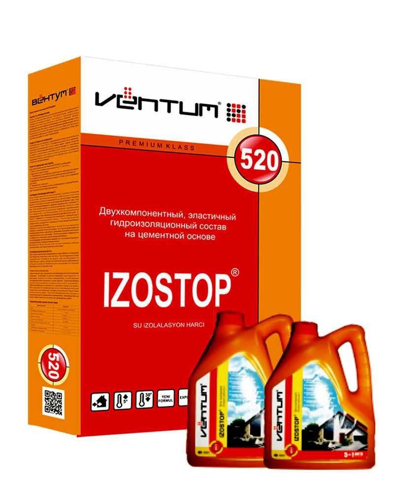 Двухкомпонентная гидроизоляция, VENTUM, Izostop - 520