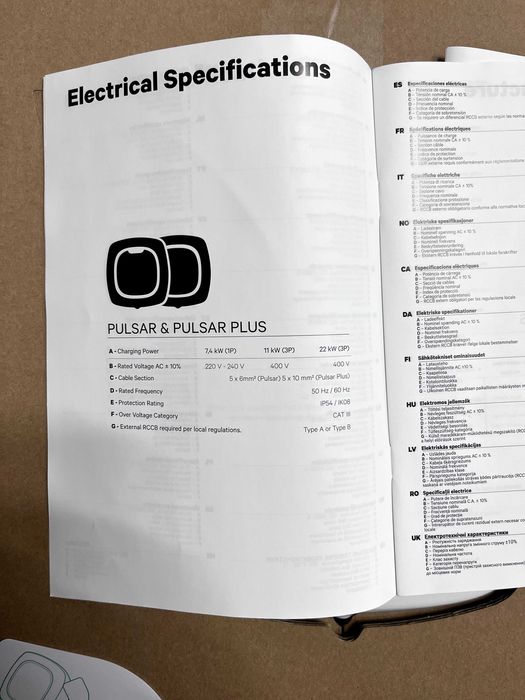 Stație de încarcare autovehicule electrice Wallbox Pulsar Plus