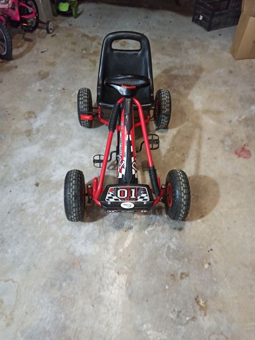 Картинг с педали и регулируема седалка vidaXL червен

Очак