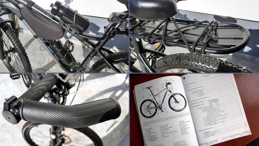 Bicicleta MTB Mountain Bike Devron, Magic Black, 45.7, M, Jante 27,5"