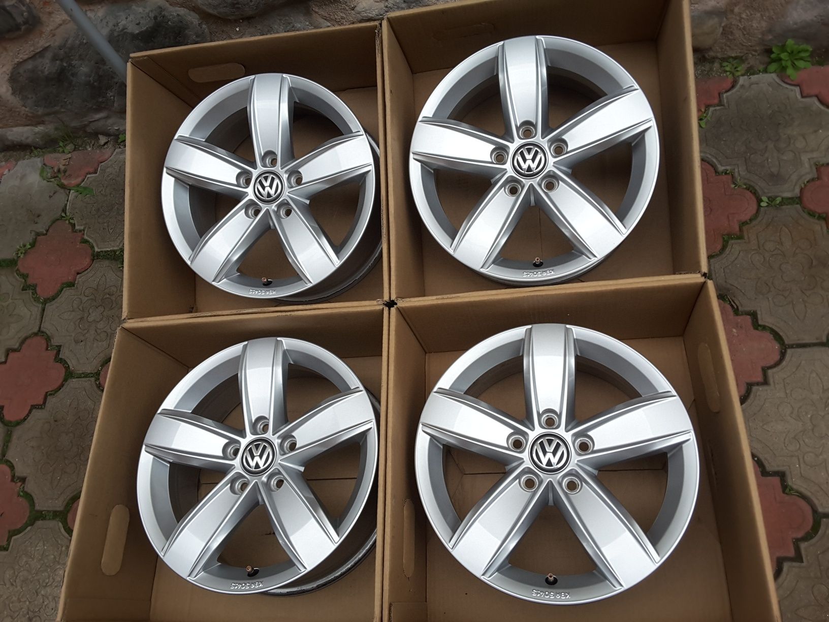 jante aliaj 16; 5x112; originale Vw T-roc, Golf 6, 7, 8, Caddy, Jetta