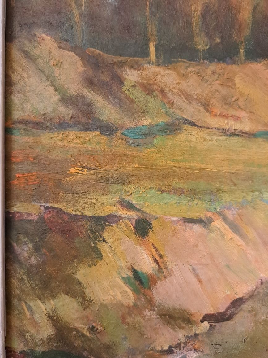 Pictură" Margine de pădure",Gheorghe İonescu(n.1912- d.1990).