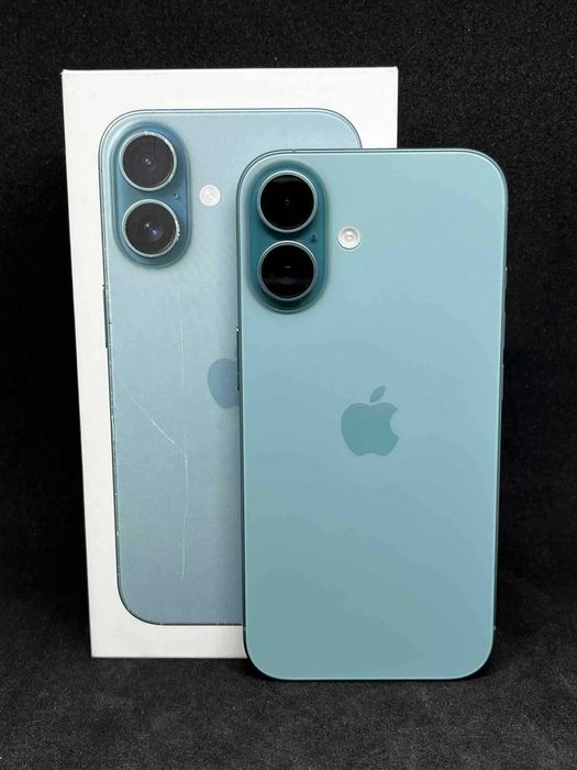iPhone 16 Teal 128GB / Гаранция / Като нов