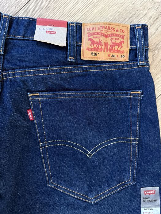 Blugi LEVIS 516 Albastru Indigo Barbati | Marime 38 x 30 (Talie 97 cm)