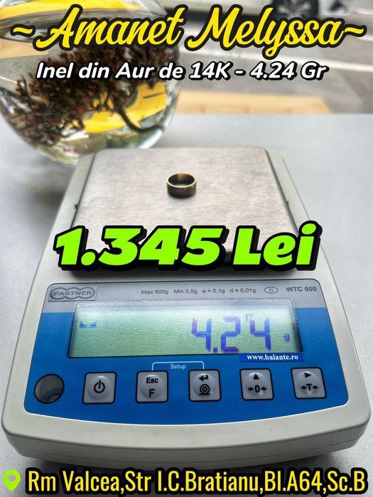 Inel din Aur de 14K - 4.24Gr,