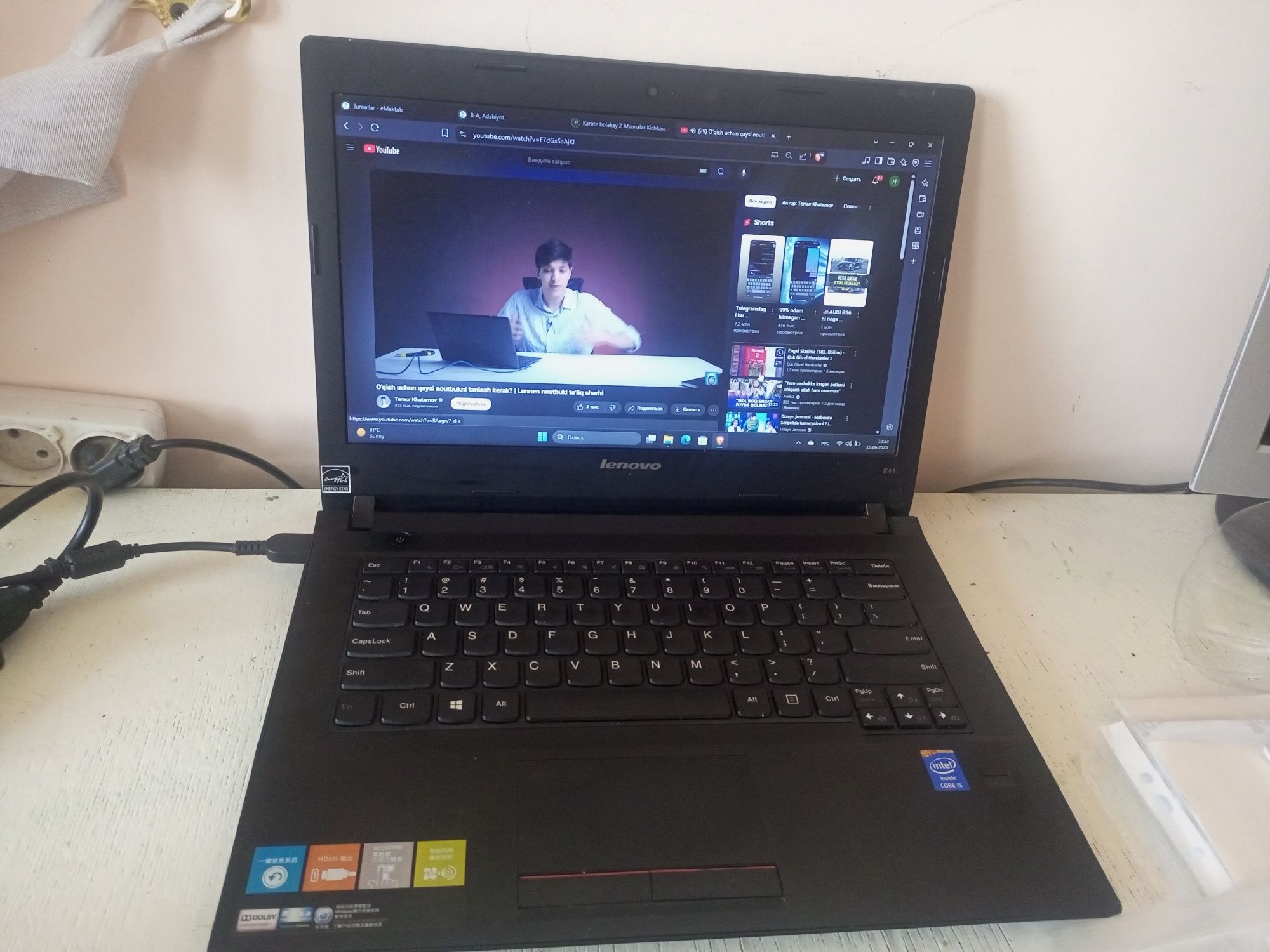 noutbuk lenovo ishlatilgan holati zoʻr. narxini kelishamiz