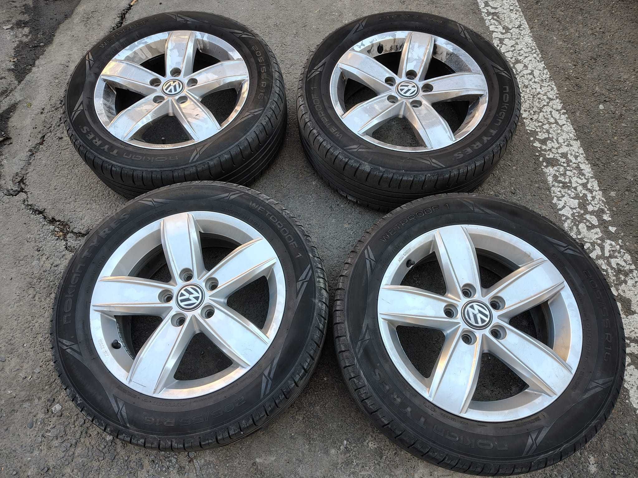 Jante ORIGINALE VW 16' + Anvelope vara NOKIAN 205/55/R16 ca noi