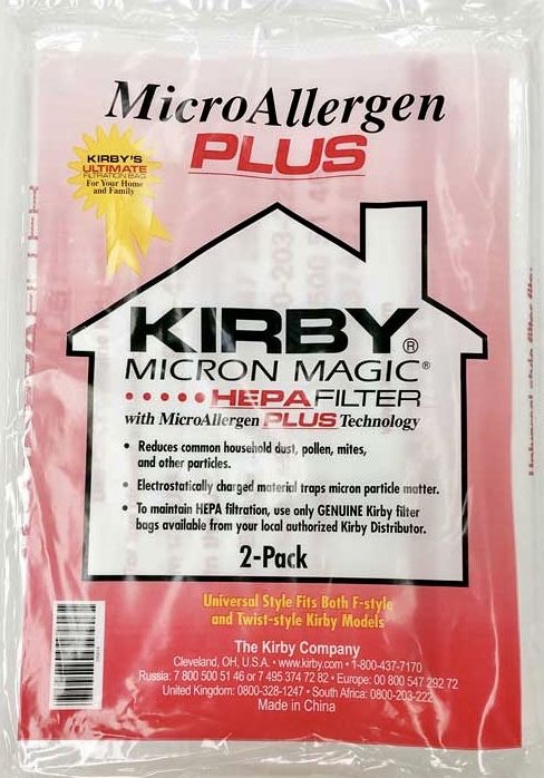 2 saci aspirator Kirby Micron Magic HEPA PLUS Avalir/Sentria etc.