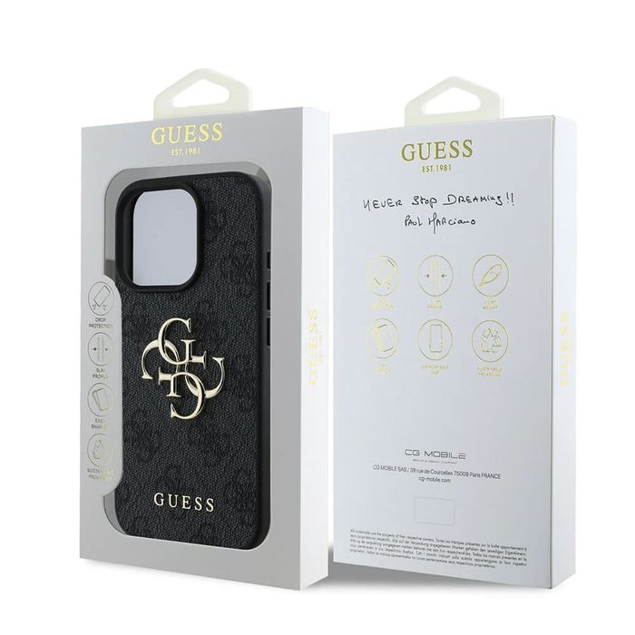 Husa GUESS pentru iPhone 16 Pro - Negru