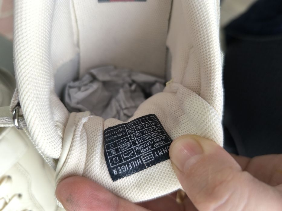 Adidasi Tommy Jeans piele bej 37