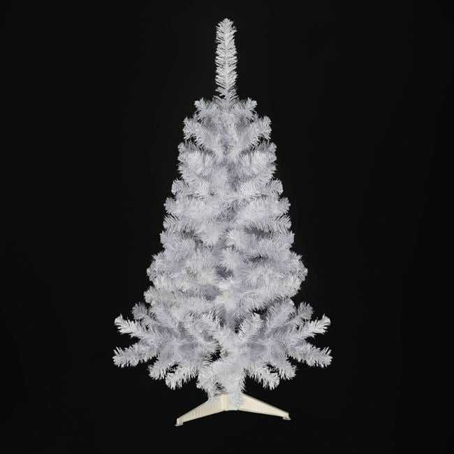 Brad de Craciun Artificial Alb cu 145 de ramuri - 1.20m