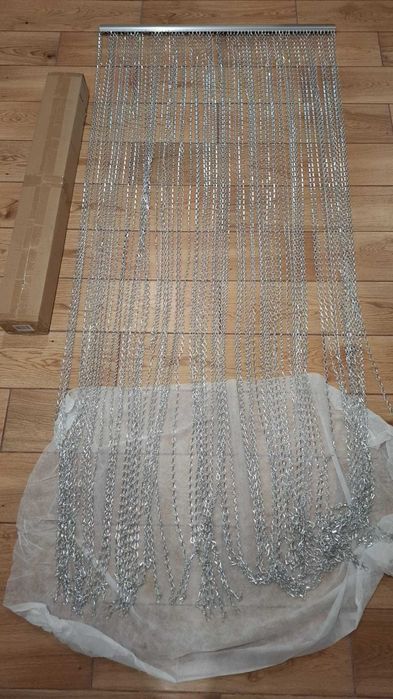 Perdea 90 x 200 cm cu lanț din aluminiu pentru insecte