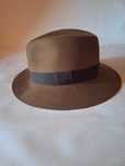Palarie autentica Indiana Jones, stare perfecta, maro deschis, 58-59cm