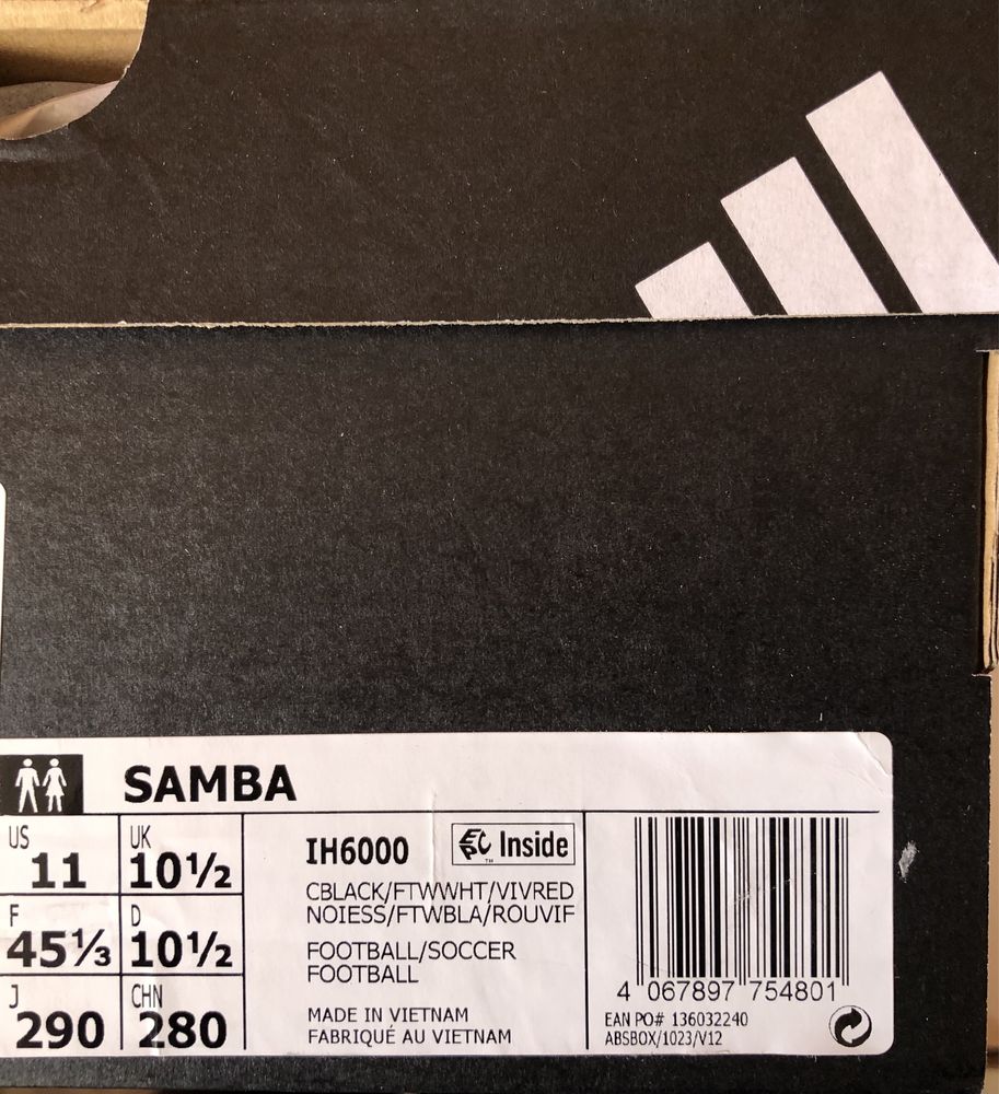 Adidas Samba ОРИГИНАЛНИ мъжки маратонки - 47/30,5см