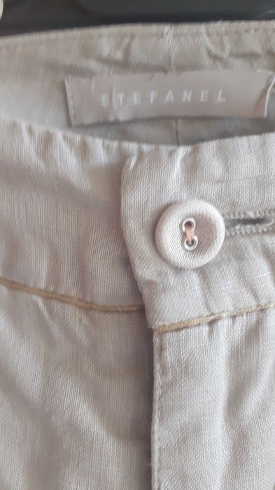 Pantalon Stefanel  din in croi in trend ampli noi M/38.