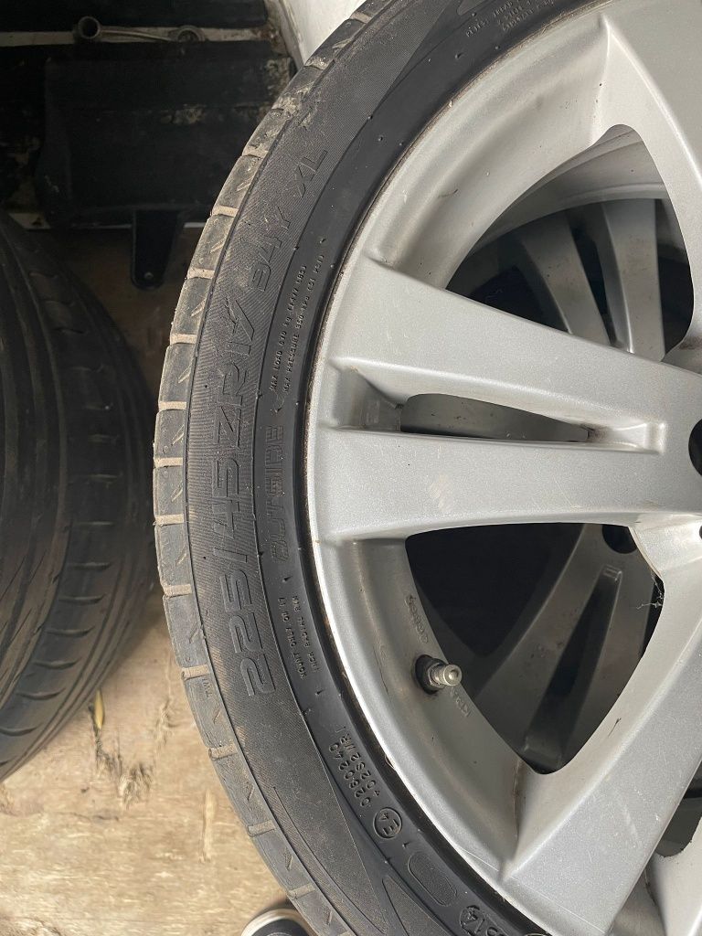 Jante cu cauciucuri vară Opel 5x114 R17