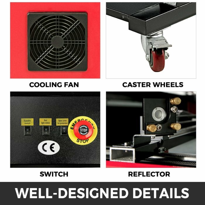 60w CO2 Лазер за гравиране и рязане / 50x70см / Co2 laser