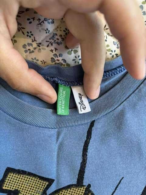 Оригинална тениска Benetton/Disney series с принт Мики Маус,  140 см