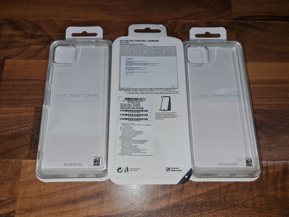 Husa silicon originala Samsung Soft Clear Cover Galaxy A22 5G