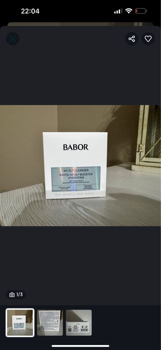 Fiole Babor Hydrialuronic Acid + set demachiere babor