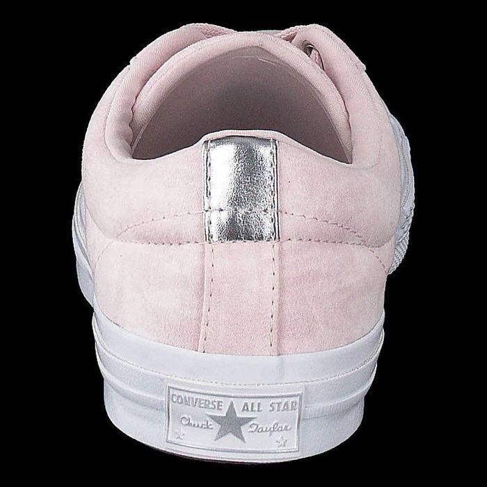 Converse One Star Ox Barely Rose & White/ велурени кецове