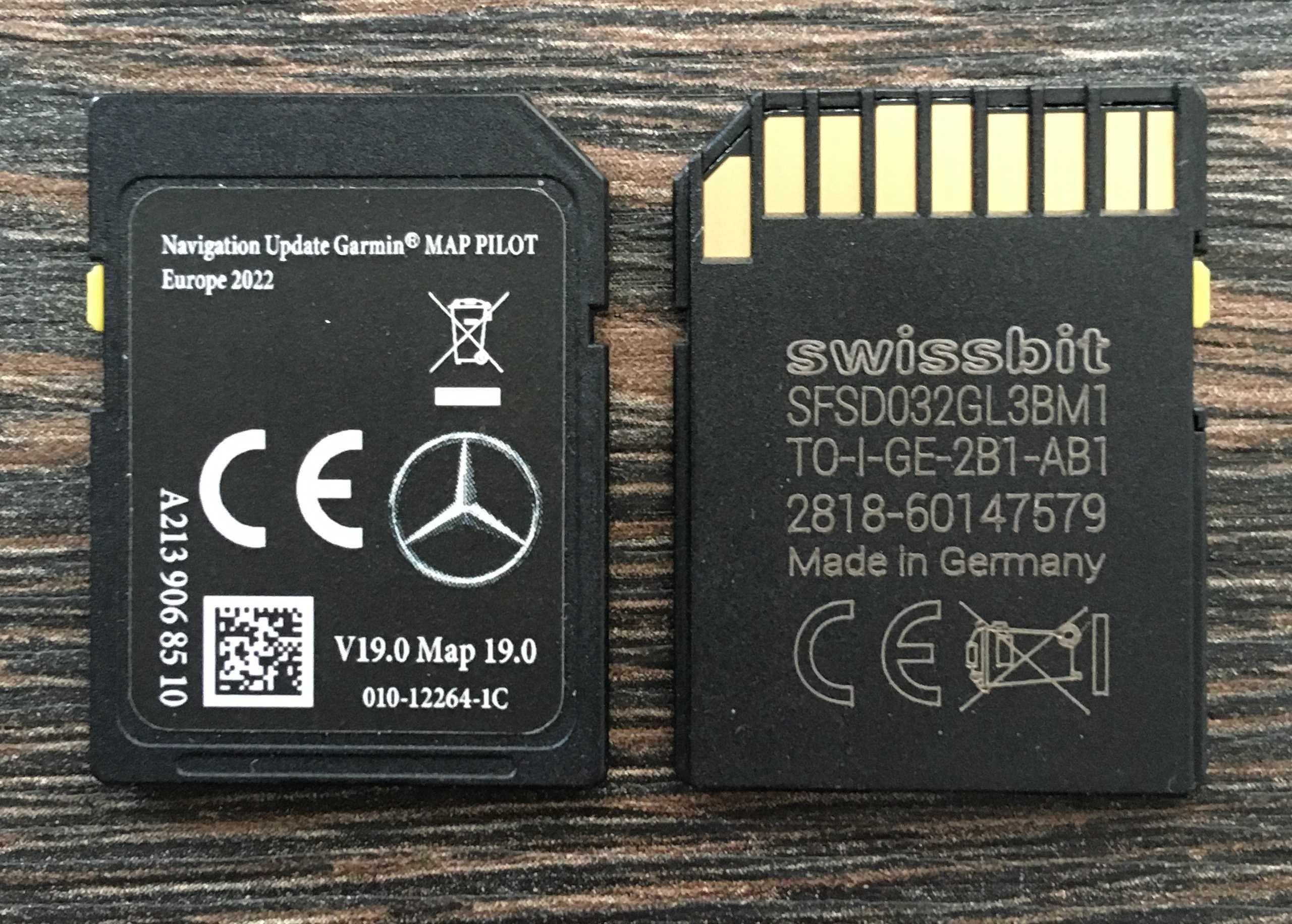 Mercedes Garmin Map Pilot Star 2 V19 Sd Card 2023гд сд карта Навигация