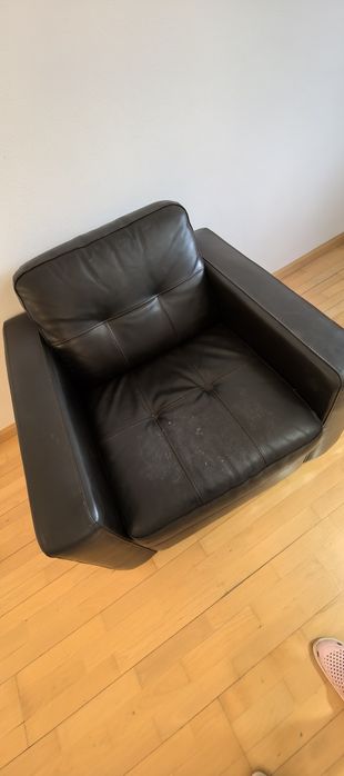 Fotoliu piele neagra