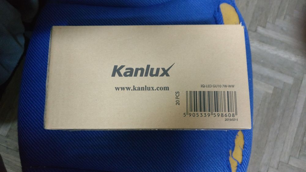 5 bucati bec led gu10 kanlux 7w lumina calda 2700 k a plus 580lm