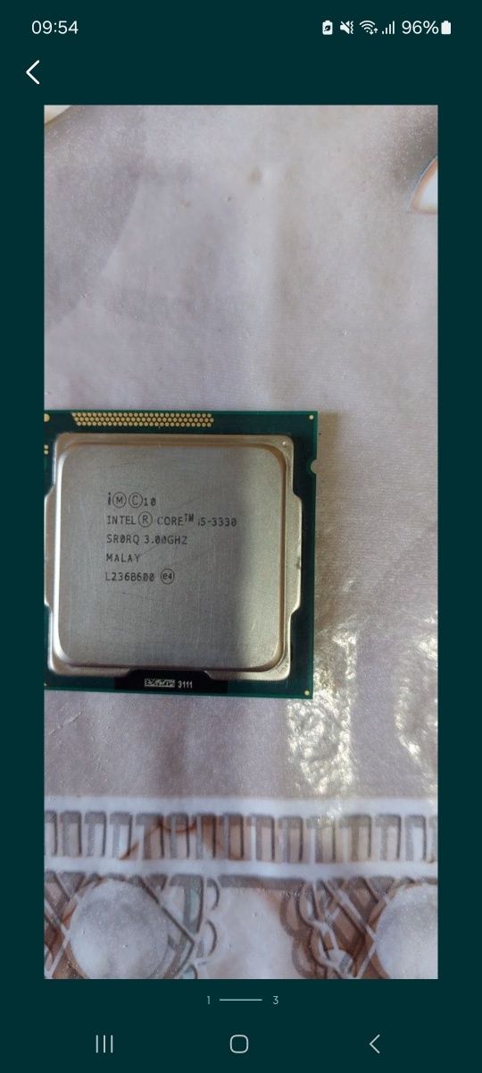 Процессор intel core i5 3330.