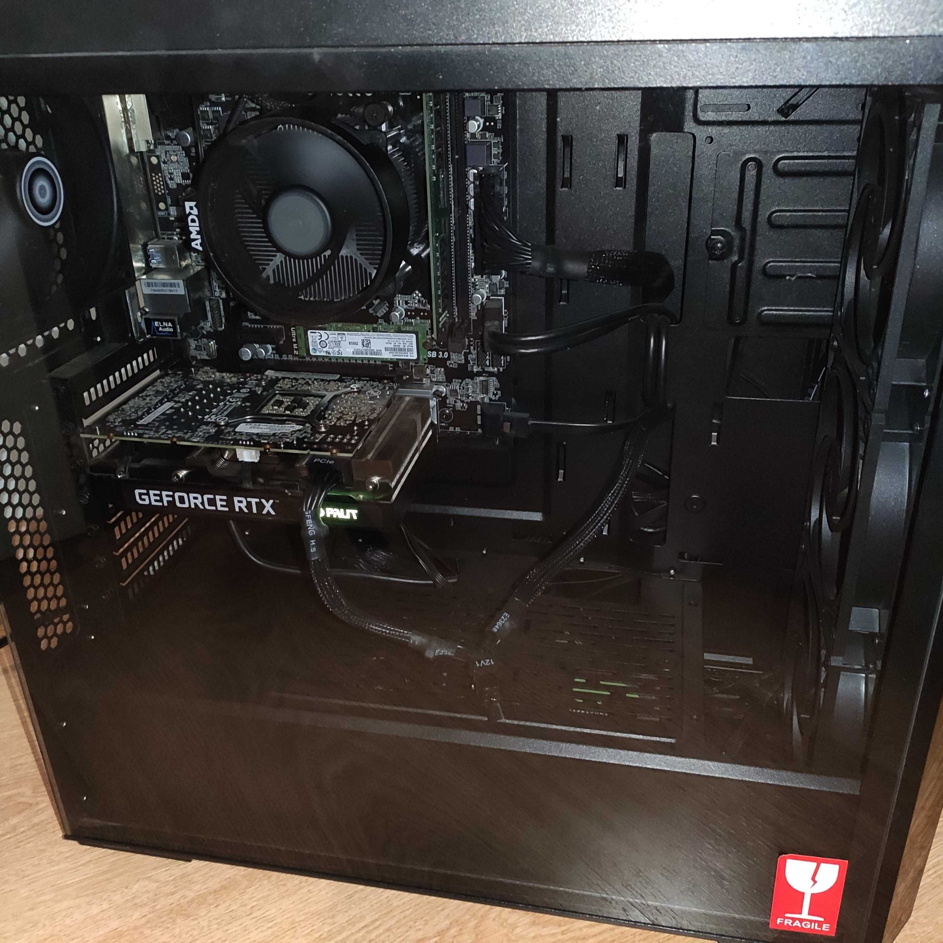 Настолен компютър Ryzen 5, Nvidia RTX 3060, 16GB RAM