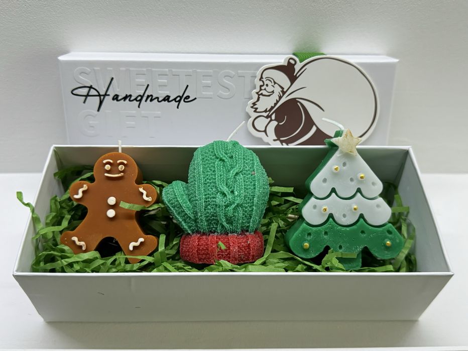 Набор новогодних арома свечей