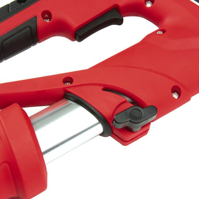 Шлайфмашина за стени и тавани KraftWorld – с кръгла LED глава,телескоп