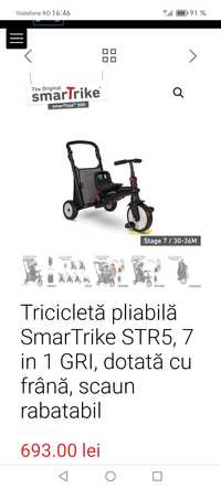 Tricicleta Smart trike