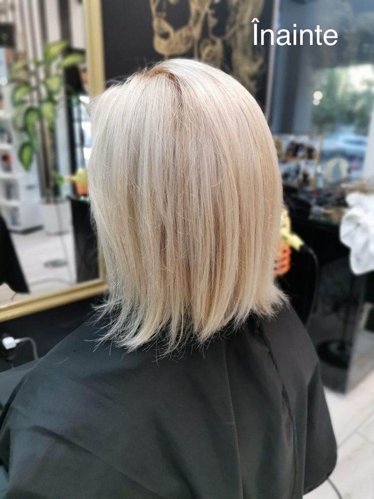 Extensii par natural VIKTORIJA LUXURY HAIR blond platinat 30cm