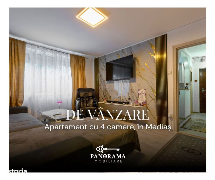 Aparament 4 camere, complet renovat si mobilat modern-Medias