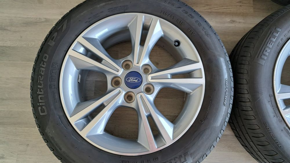 Оригинални джанти 16 цола 5х108 за Форд Фокус с летни гуми 215/55/16