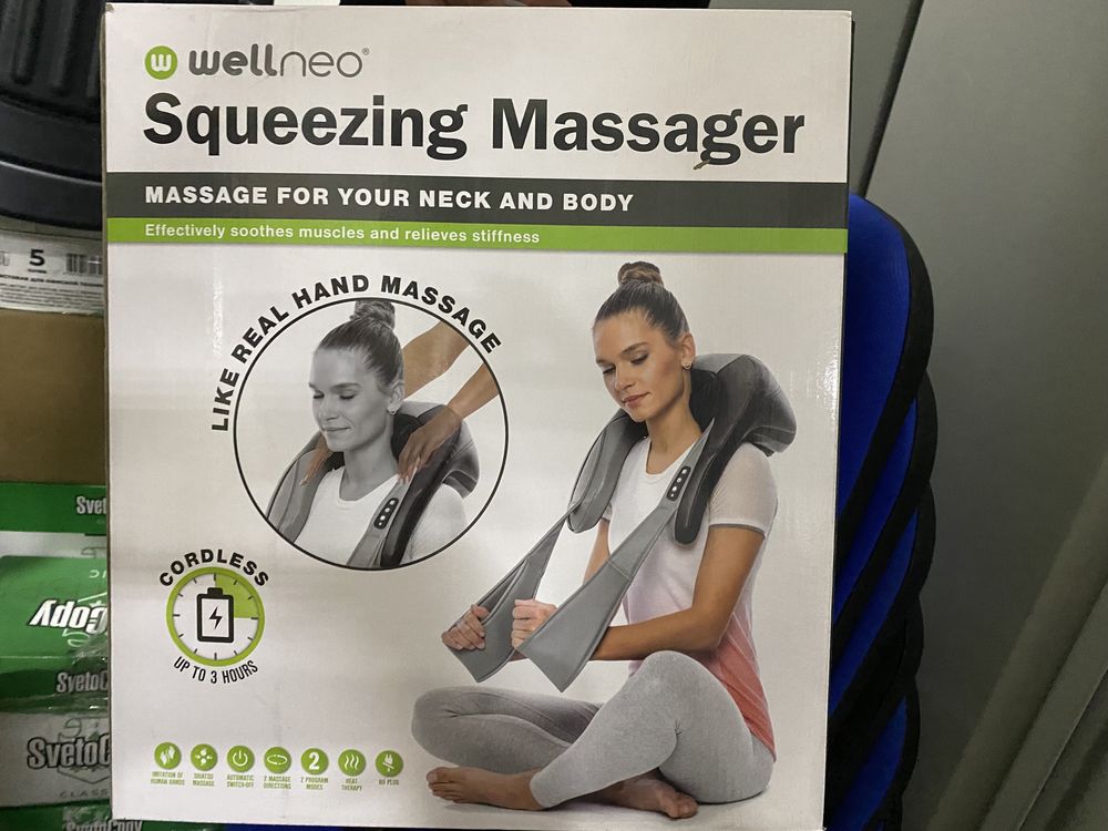 Массажёр Wellneo Squeezing Massager, новый