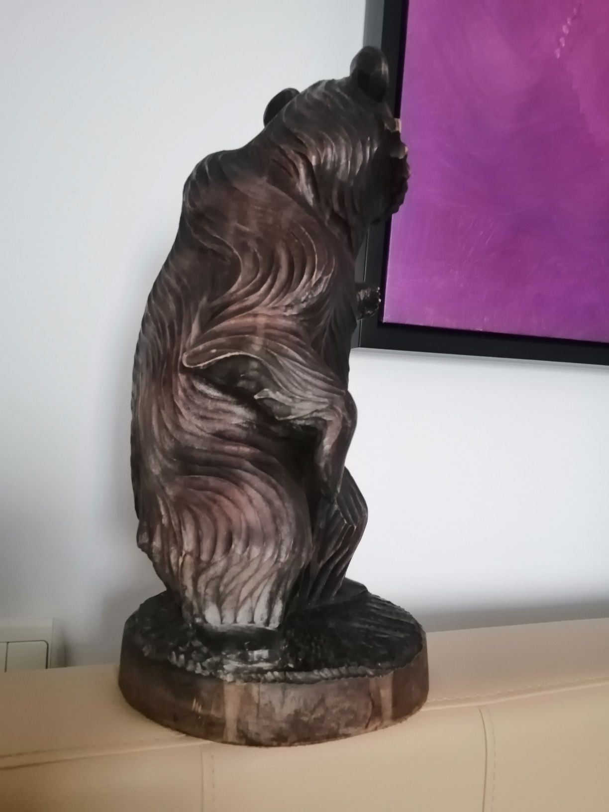 Sculptura urs 39 cm, specif vânătoaresc