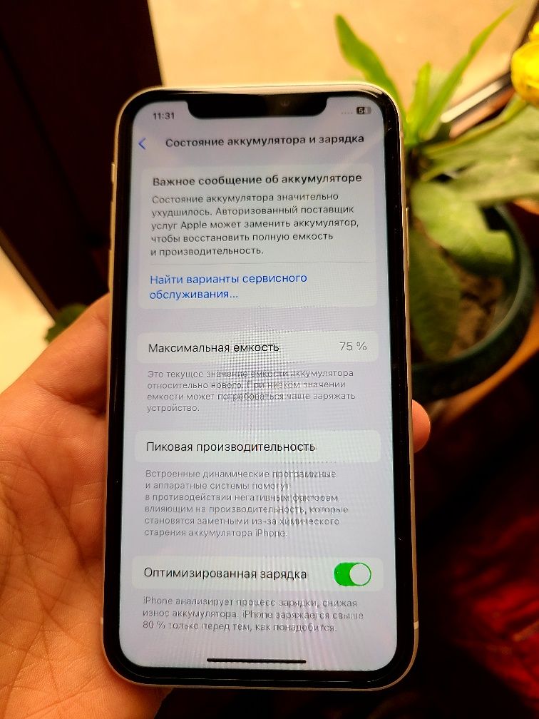 Iphone 11 O’ta go’zal oq rangda