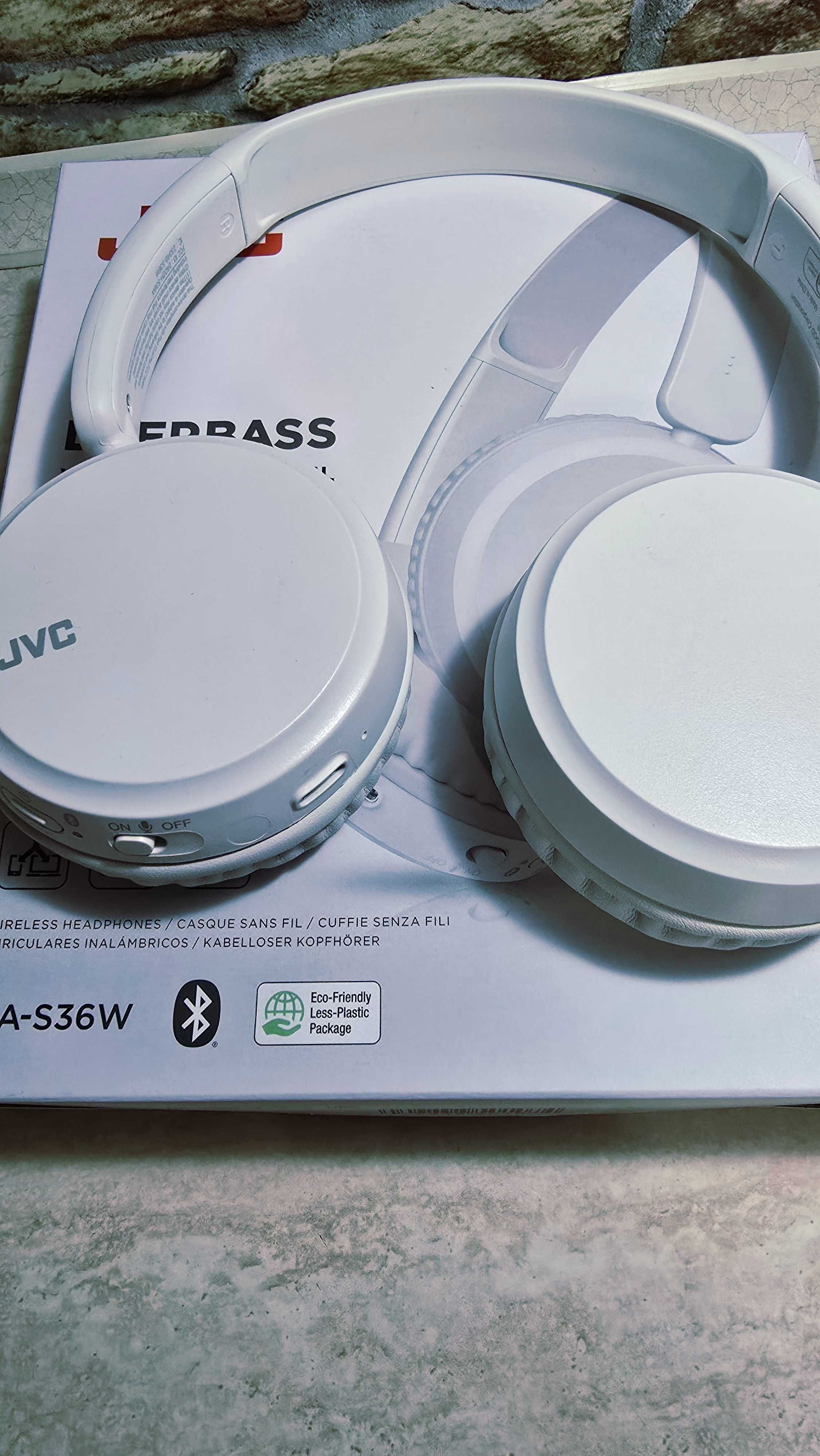 Casti JVC HA-S36W-W-U, Bluetooth, On- Ear, Microfon, alb