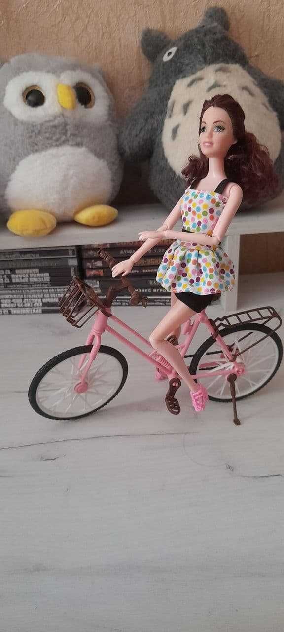 Кукла с велосипедом (под Барби)