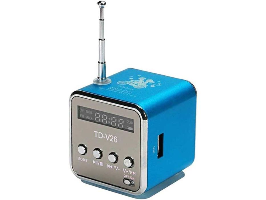Mini Boxa portabila cu Radio FM si MP3 Player Display LCD 45dB USB
