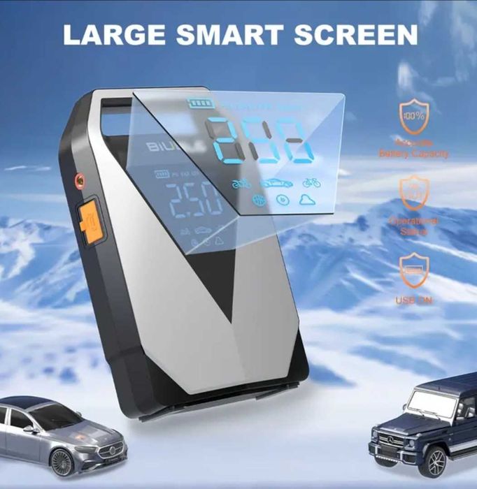 Мултифункционален Автомобилен Стартер LD12 8000A с Въздушен Компресор