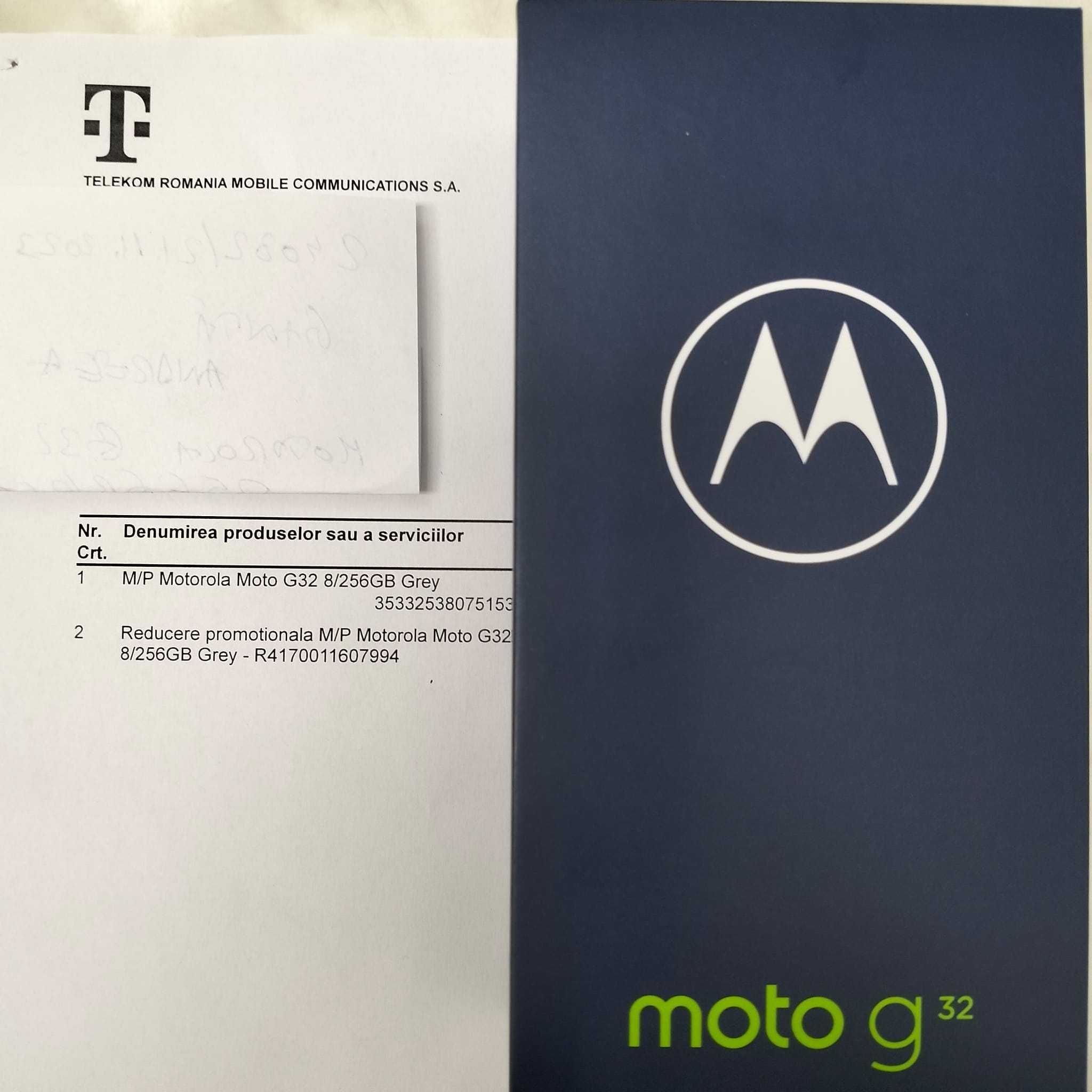Telefon Motorola G32 256GB/8GB SIGILAT Factura Negru si Rosu Zeus