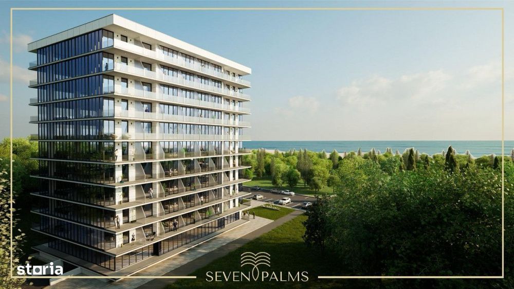 SevenPalms Olimp | Vedere frontala catre mare langa plaja