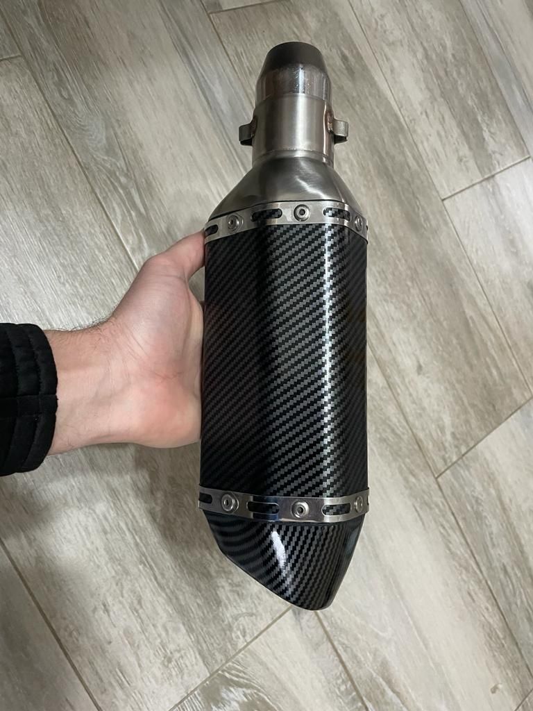 Toba moto atv scuter carbon titan evacuare Akrapovic motocicleta tobe